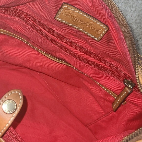 EUC Dooney & Bourke Brown Snakeskin Style Shoulder Bag handbag purse - Picture 10 of 15